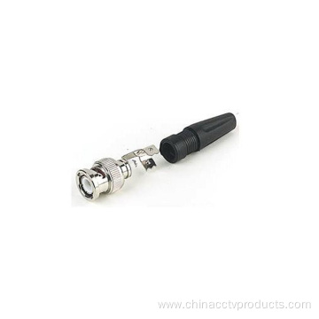 BNC Male Solderless Connector with Boot